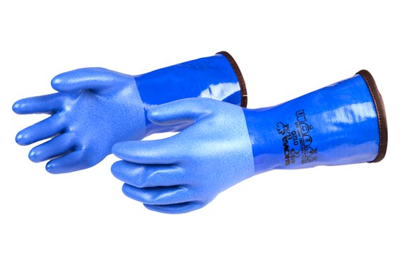 Redelijk Pennenvriend test Si-Tech Showa Blue PVC handschoenen - Betaalbaar Duiken